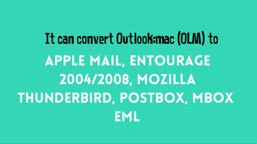 Import Outlook OLM to Apple Mail