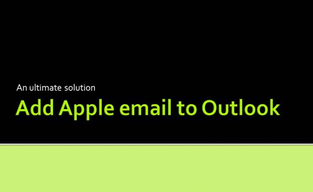 Add Apple Mail Email to Outlook Conversion Tool