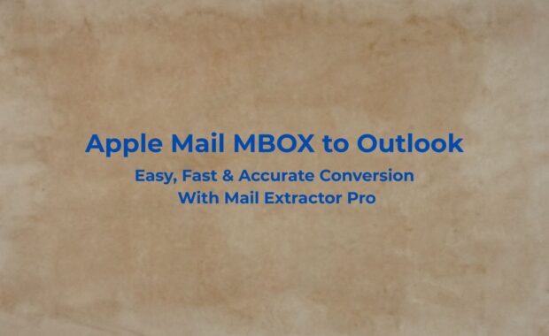 Apple Mail MBOX to Outlook Converter