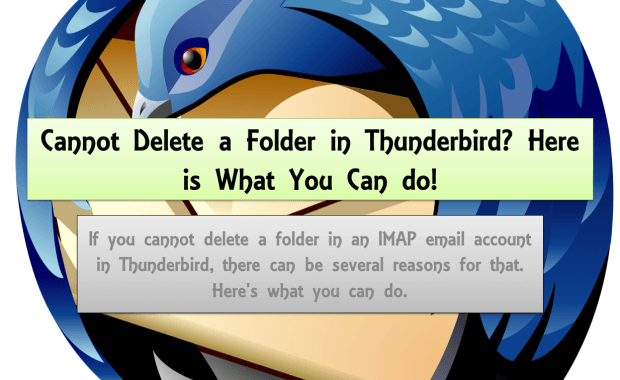 Cannot Delete a Folder in Thunderbird