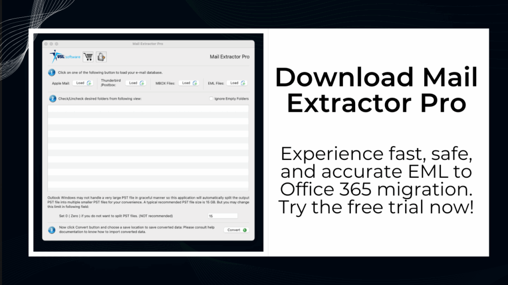 Download EML to Office 365 converter
