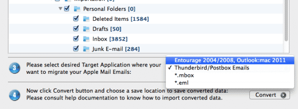 Emlx file to eml converter