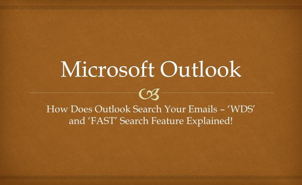 How Does Outlook Search Your Emails
