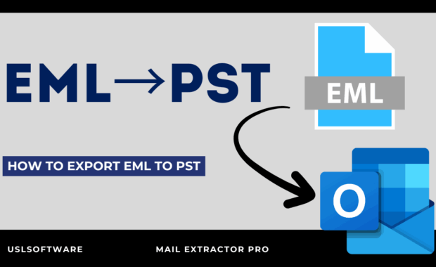 How to export eml to pst