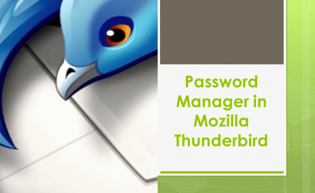 Password Manager in Mozilla Thunderbird