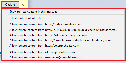 Remote Content in Thunderbird
