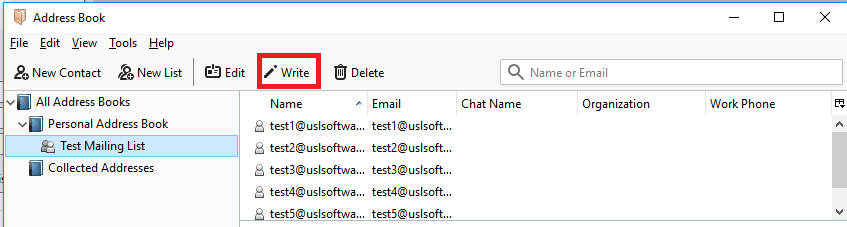 Send Mail to Mailing List in Thunderbird