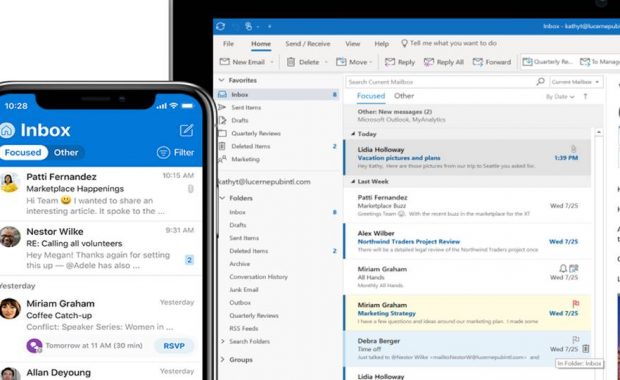 What are the Outlook Search Options