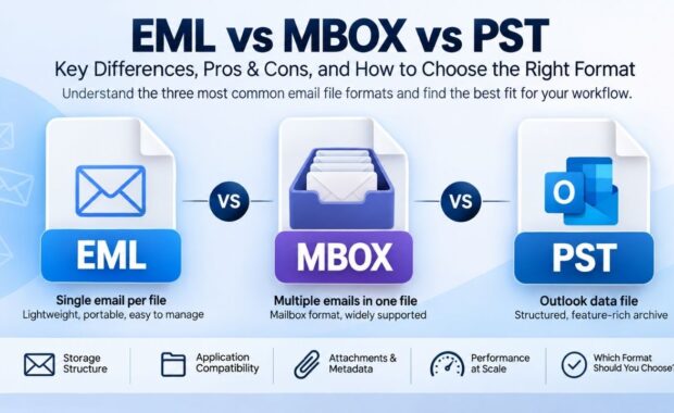 eml vs mbox vs pst