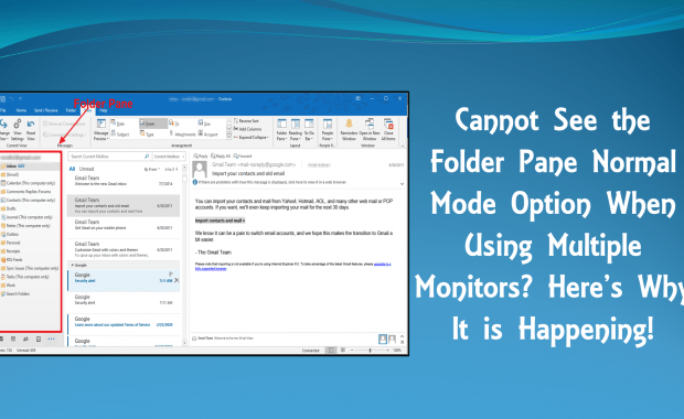 folder pane in outlook