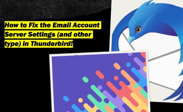 how to fix email account server settings in thunderbird