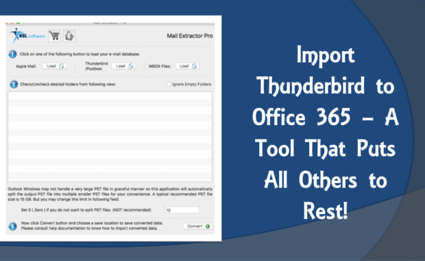 importing thunderbird to office 365