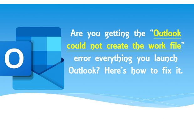 outlook could not create the work file