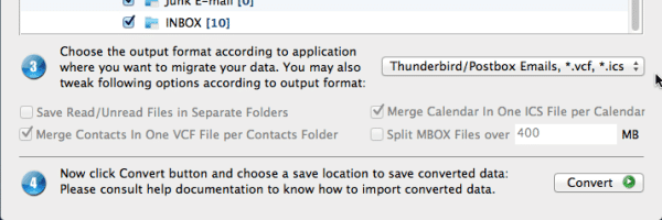 outlook to thunderbird conversion